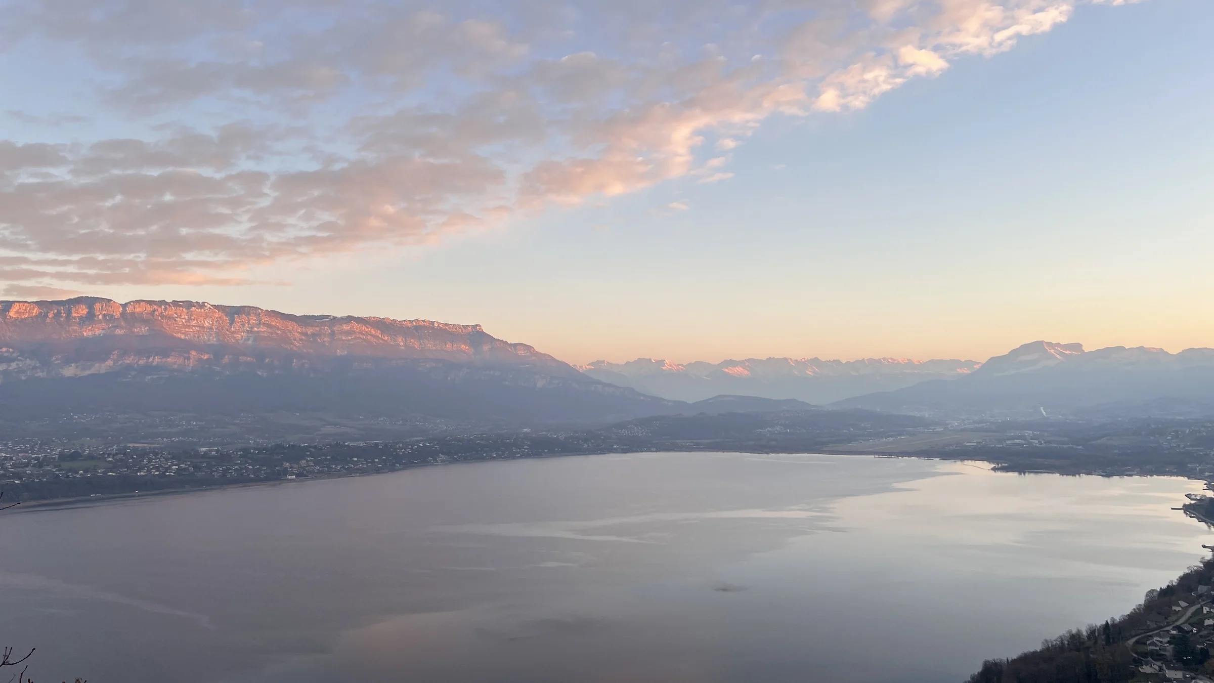 Photographie prise à Bourdeau, rive ouest du lac du Bourget (1)